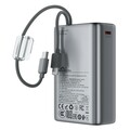 Внешний аккумулятор с экраном и встроенным кабелем Acefast M49 22.5W with two cables T205ALF 20000mAh(#4)