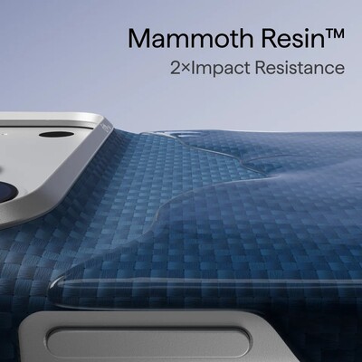 Кевларовый чехол с Magsafe Pitaka Edge Case Argyle Abyss Blue для Apple iPhone 18 Pro(7)