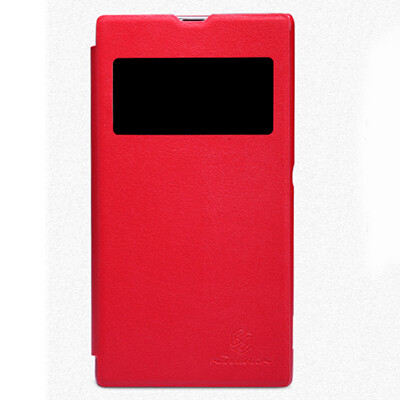 Кожаный чехол Nillkin Leather Stylish Red для Sony Xperia Z1 L39h(1)