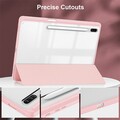 Защитный чехол Acrylic TPU Case с креплением для стилуса светло-розовый для Samsung Galaxy Tab S9 FE(#3)