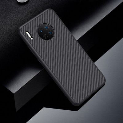Пластиковый чехол Nillkin Synthetic Fiber Черный для Huawei Mate 30(3)