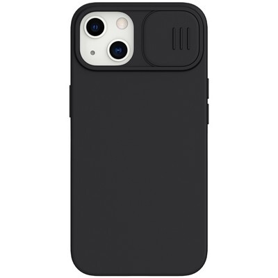 Силиконовая накладка Nillkin CamShield Silky Silicone Case Черная для Apple iPhone 13(1)