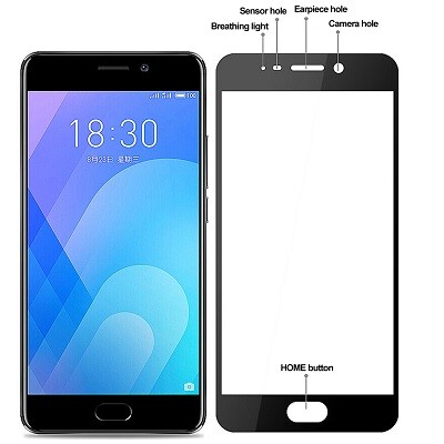Защитное стекло Aiwo Full Screen Cover 0.3 mm Black  для Meizu M6(1)