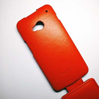Кожаный чехол Armor Case Red для HTC One Dual Sim(2)