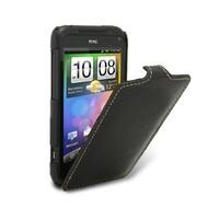 Кожаный чехол книга Melkco Leather Case Black LC для HTC Incredible S