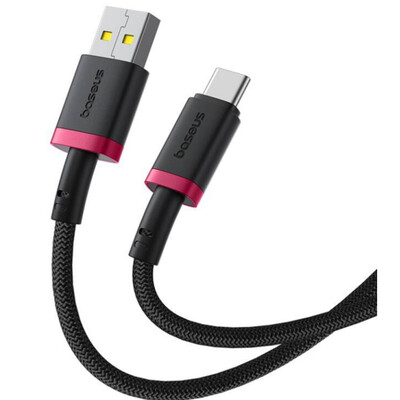 Кабель USB-A to USB-C Baseus Dura Series, 60W, 3A, P10377802U01-01, красный(2)