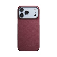 Кевларовый чехол с Magsafe Pitaka Edge Case Argyle Burgundy для Apple iPhone 18 Pro