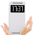 Полиуретановый чехол Nillkin Sparkle Leather Case White для HTC One E8 Ace(#1)