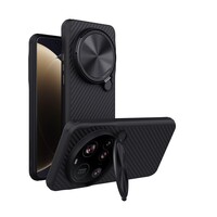 Чехол накладка с пластиной Magsafe и защитой камеры Nillkin CarboProp Magnetic Case черный для Xiaomi 15 Ultra