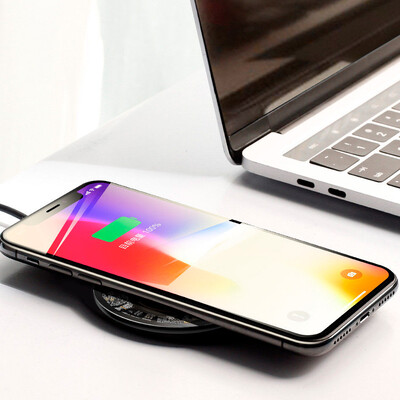 Беспроводная зарядка для телефона быстрая Baseus Simple - Прозрачная (CCALL-AJK01)(6)