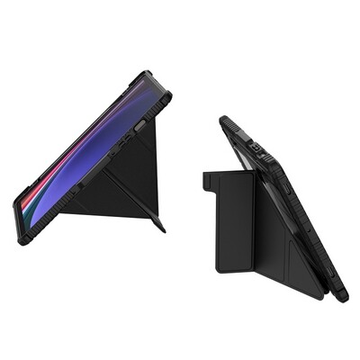 Защитный чехол Nillkin Bumper Leather Case Pro Multi-angle Черный для Samsung Galaxy Tab S10 Fe(4)