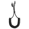Кабель Baseus Fish eye Spring Data Cable USB For Type-C 3A 1M черный - CATSR-01(#1)