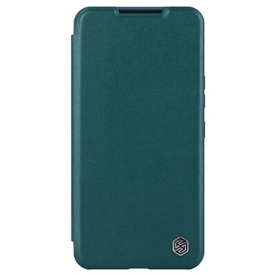 Кожаный чехол Nillkin Qin Pro Plain Leather Case Зеленый для Samsung Galaxy S22 Plus(1)