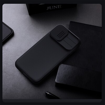 Чехол с защитой камеры Nillkin CamShield Pro Magnetic черный для Apple iPhone 17(13)