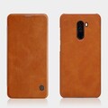 Кожаный чехол Nillkin Qin Leather Case Коричневый  для Xiaomi Pocophone F1(#4)