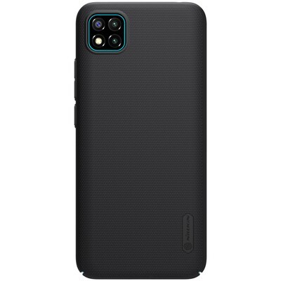Пластиковый чехол с подставкой Nillkin Super Frosted Shield Черный для Xiaomi Poco C3(1)