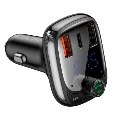 FM-модулятор OS-BASEUS T shaped S-13 car bluetooth MP3 player (PPS fast charging edition) C10737004117-Z1(2)