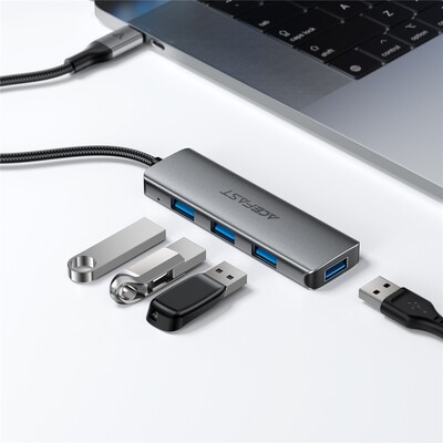 USB-C разветвитель (хаб) 4-в-1 Acefast J15(5)