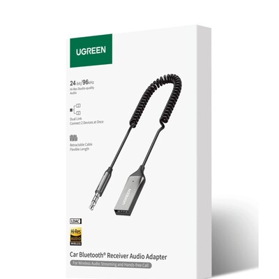 Автомобильный Bluetooth 6.0 адаптер UGREEN BT525-85428 с поддержкой LDAC Hi-Res Audio(12)