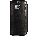 Кожаный чехол HOCO Crystal leather Case Black для HTC One M8(#3)