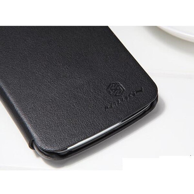 Кожаный чехол книга Nillkin Leather Series Black для LG E960 Nexus 4(3)