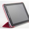 Полиуретановый чехол Book Cover Case Red для Lenovo Tab A5500 A8-50(#2)