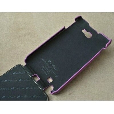 Кожаный чехол книга Melkco Leather Case Purple LC для Samsung N7000 Galaxy Note(4)