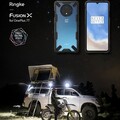 Чехол бампер Ringke Fusion-X Series прозрачно-черный для OnePlus 7T(#6)