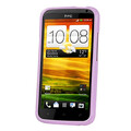 Силиконовый чехол накладка Moings Purple для HTC One X(#2)