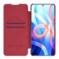 Кожаный чехол Nillkin Qin Leather Case Красный для Xiaomi Poco M4 Pro 5G(#3)