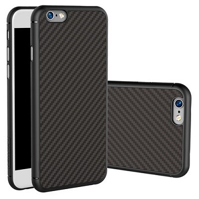 Пластиковый чехол Nillkin Synthetic Fiber Черный (Black) для Apple iPhone 6/6s(5)