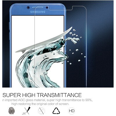 Бронированная полиуретановая пленка на весь экран TPU Full Screen Cover для Samsung Galaxy C7 Pro(2)