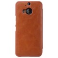 Кожаный чехол Nillkin Qin Leather Case Brown для HTC One M9+/One M9 Plus(#2)