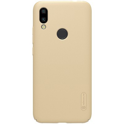 Пластиковый чехол с подставкой Nillkin Super Frosted Shield Золотой для Xiaomi Redmi 7(1)