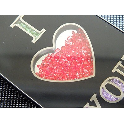 Пластиковый чехол i Love You Black для Apple iPhone 5/5s/SE(3)