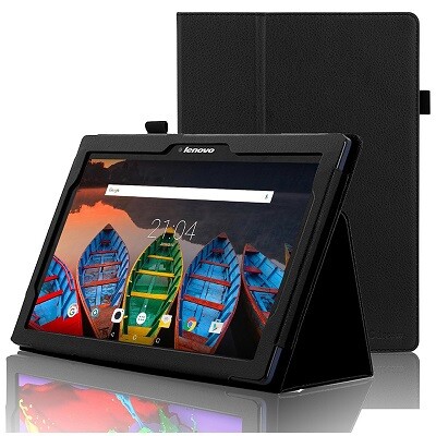 Кожаный чехол для планшета TTX Case черный для Lenovo Tab 3 Business TB3-X70F(1)
