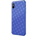 Перфорированный силиконовый чехол Nillkin Weave TPU Case синий для Apple iPhone Xs(#3)