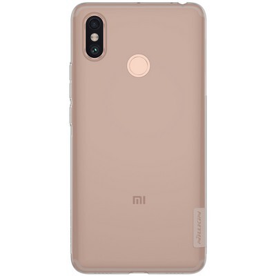 Силиконовый чехол Nillkin Nature TPU Case Серый для Xiaomi Mi Max 3(1)