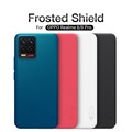 Пластиковый чехол с подставкой Nillkin Super Frosted Shield Черный для Realme 8/ 8 Pro(#5)