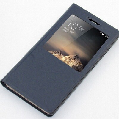 Полиуретановый чехол Mofi Book Case Blue для Lenovo Vibe P1(1)