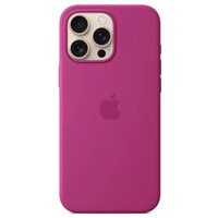 Силиконовый чехол с Magsafe фуксия для Apple iPhone 16 Pro