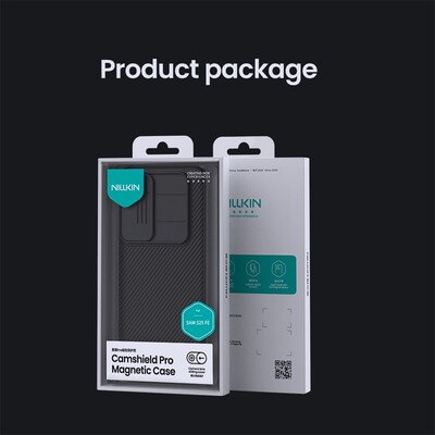 Чехол с защитой камеры Nillkin CamShield Pro Magnetic черная  для Samsung Galaxy S25 FE(14)