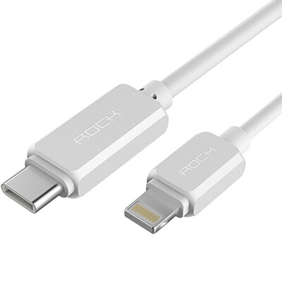 Кабель USB зарядки и синхронизации Rock Type-C to Lightning Black(3)