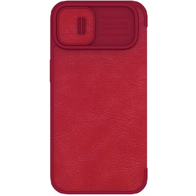 Кожаный чехол Nillkin Qin Pro Leather Case Красный для Apple iPhone 14 Plus(2)