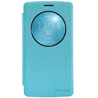 Полиуретановый чехол Nillkin Sparkle Leather Case Blue  для LG Optimus G3s D724(1)