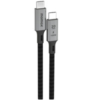 Кабель для зарядки и передачи видео MOMAX DC31D Elite Braided Cable (USB-C to USB-C 100W/1M/USB3.2) черный