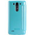 Полиуретановый чехол Nillkin Sparkle Leather Case Blue  для LG Optimus G3s D724(#2)