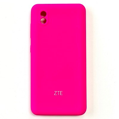 Силиконовый чехол Silicone Case ярко-розовый для ZTE Blade A3 2020(1)