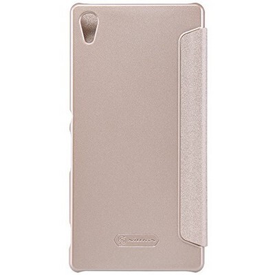 Полиуретановый чехол Nillkin Sparkle Leather Case Gold для Sony Xperia Z4(2)