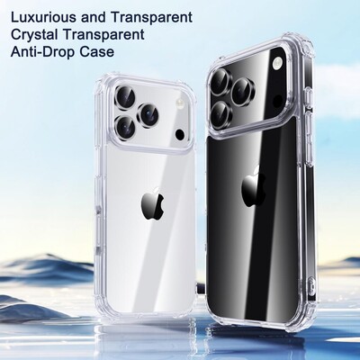 Противоударный чехол PC + TPU iPAKY Crystal Clear Series прозрачный для Apple iPhone Air(2)